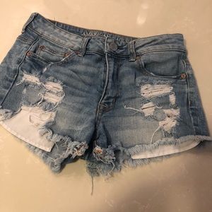 American Eagle Hi-Rise Festival Denim Short